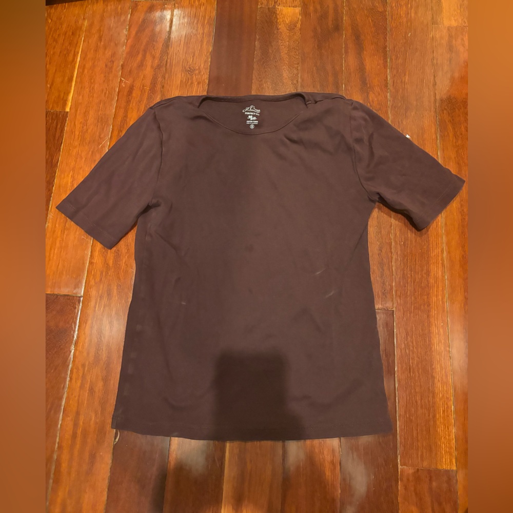 J. Crew Dark Brown Kids Short Sleeve Tee